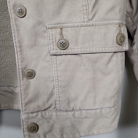 Pacific Trail Women's M Safari Jacket Beige Corduroy Button Up Casual Utility - Picture 3 of 8